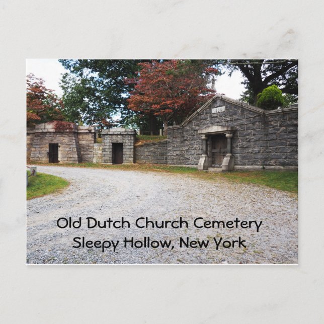 Old Dutch Church Cemetery in Sleepy Hollow, NY Postcard (Front)