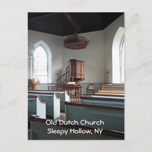 Old Dutch Church in Sleepy Hollow, New York Postcard (Front)