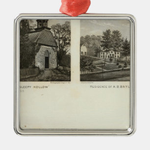 Old Dutch Church, residences Metal Tree Decoration