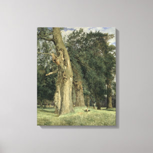 Old elms in Prater, 1831 Canvas Print