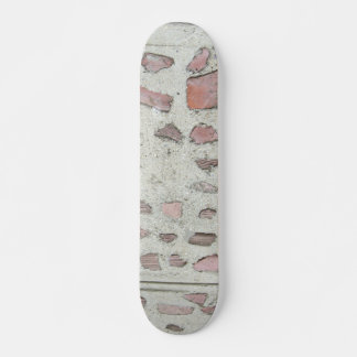 Old Embedded Rock in Cement  Deck Skateboard