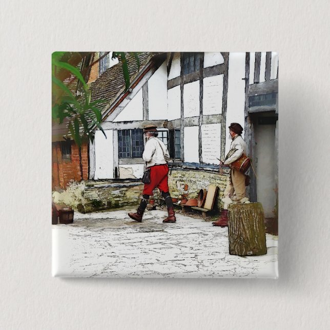 OLD ENGLAND 15 CM SQUARE BADGE (Front)