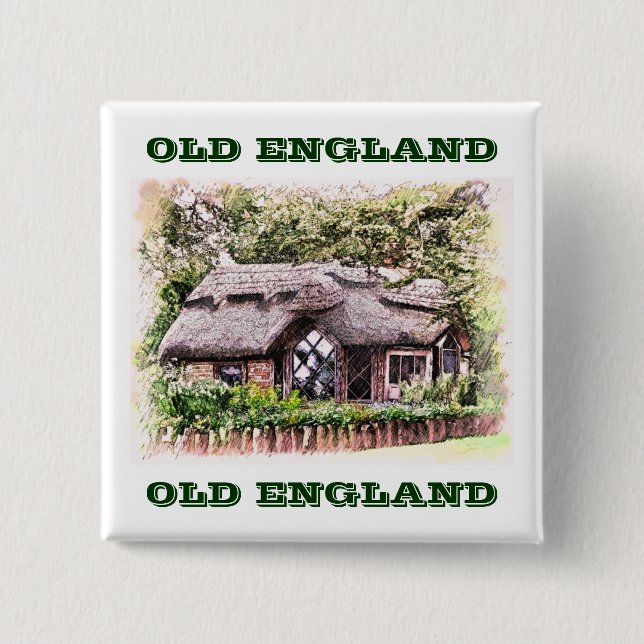 OLD ENGLAND 15 CM SQUARE BADGE (Front)