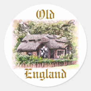 OLD ENGLAND CLASSIC ROUND STICKER