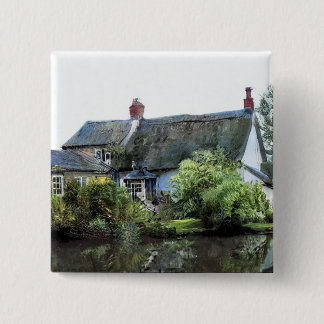OLD ENGLAND COTTAGE 15 CM SQUARE BADGE