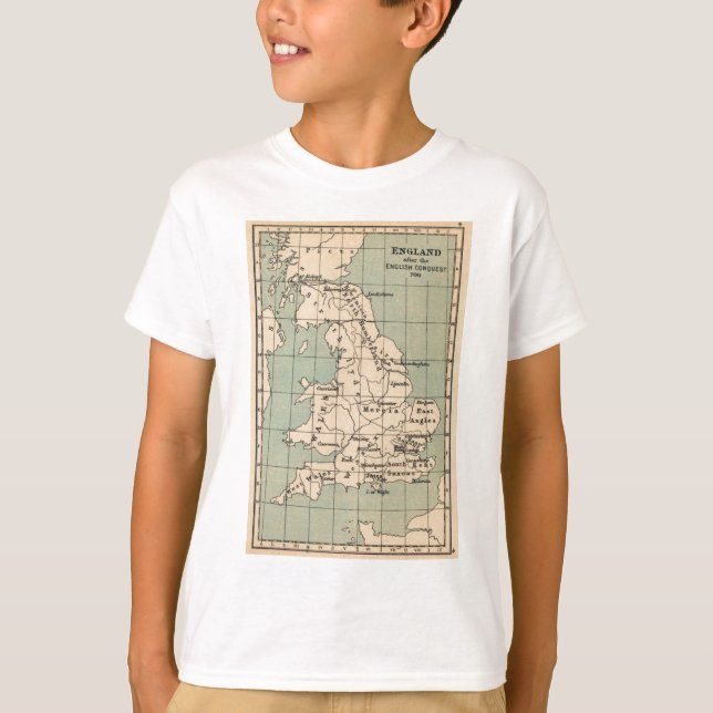 Old England Map T-Shirt (Front)
