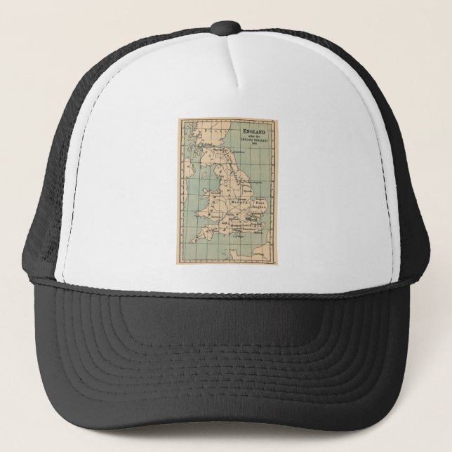 Old England Map Trucker Hat (Front)