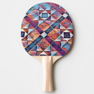 OLD ENGLAND TILED FLOOR PING PONG PADDLE