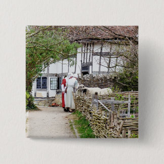OLD ENGLAND UK 15 CM SQUARE BADGE