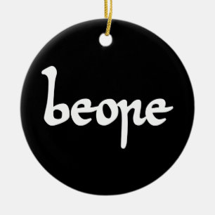 Old English Beer Ceramic Tree Decoration