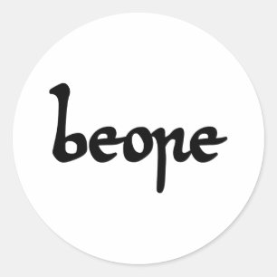 Old English Beer Classic Round Sticker