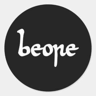 Old English Beer Classic Round Sticker