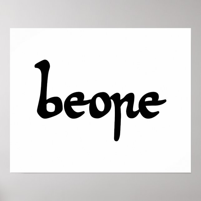 Old English Beer Poster (Front)