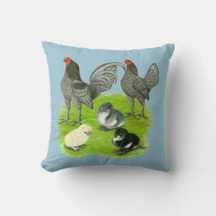 Old English Blue Game Family Cushion