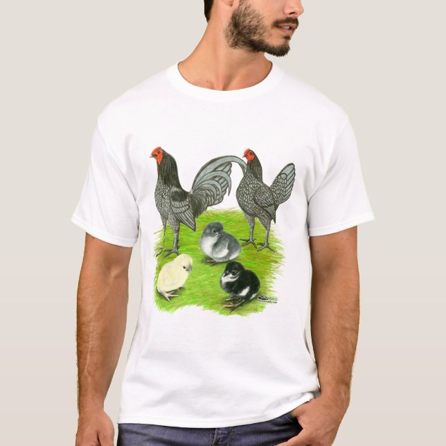 Old English Blue Game Family T-Shirt (Front)