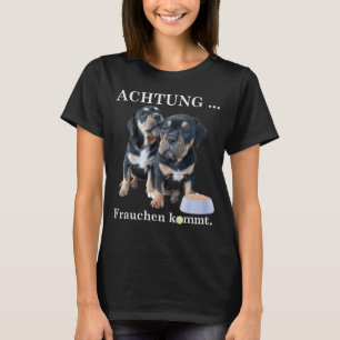 Old English Bulldog Warning Wife comes T-Shirt