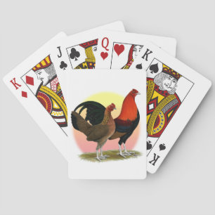 Old English Game Bantam: BB Red Playing Cards