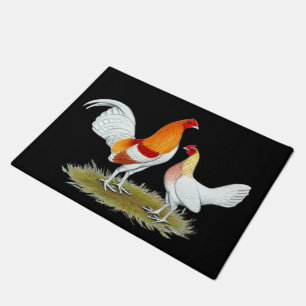 Old English Game Bantam: Red Pyle Doormat