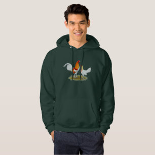 Old English Game Bantam:  Red Pyle Hoodie