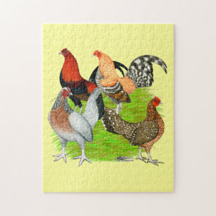 Old English Game Quartet Jigsaw Puzzle