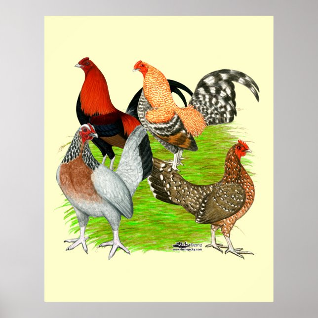 Old English Game Quartet Poster (Front)