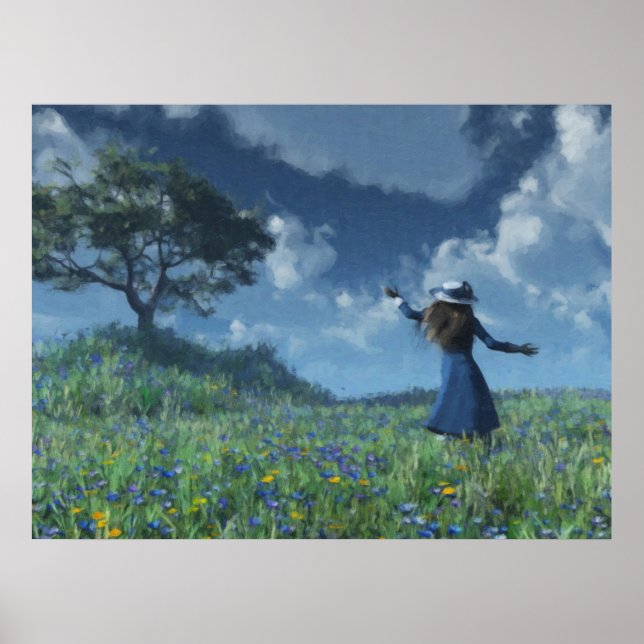 Old English Meadow Poster (Front)