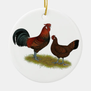 Old English Pheasant Fowl Ceramic Tree Decoration