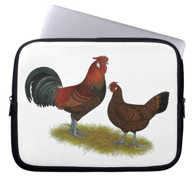 Old English Pheasant Fowl Laptop Sleeve (Front)