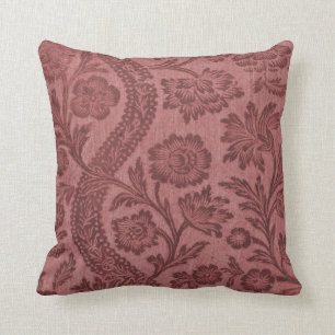 Old English Rose Pattern Pillow