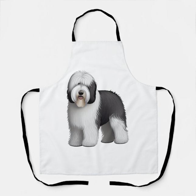 Old English Sheepdog  10 Apron (Front)