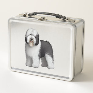Old English Sheepdog  10 Metal Lunch Box