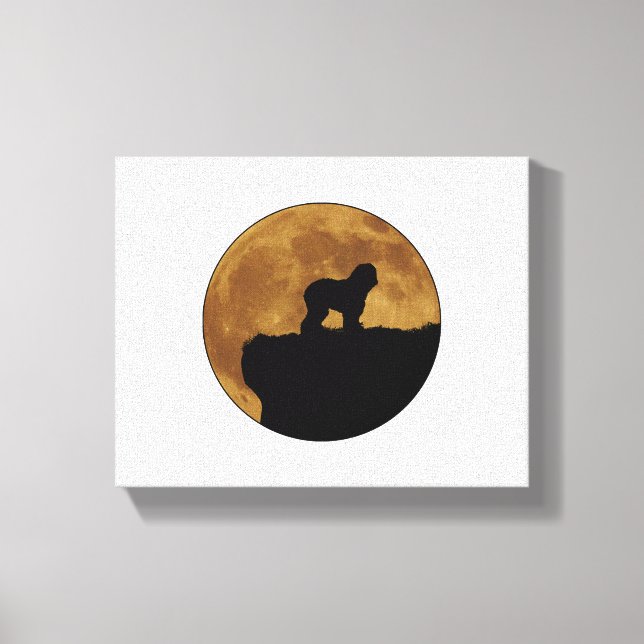 Old English Sheepdog 1 Canvas Print (Front)
