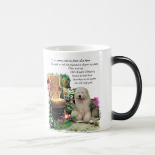 Old English Sheepdog Art Gifts Magic Mug
