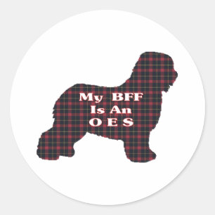 Old English Sheepdog BFF Sticker