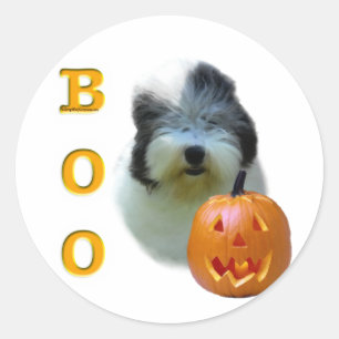 Old English Sheepdog Boo Classic Round Sticker