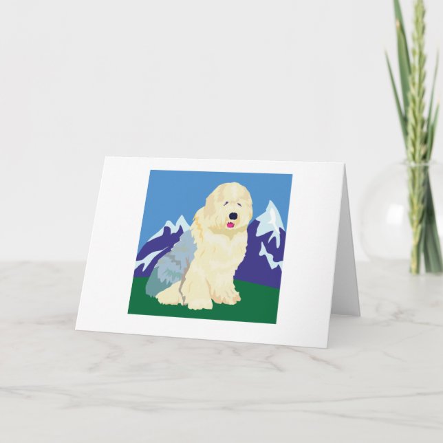 Old English Sheepdog Card (Front)