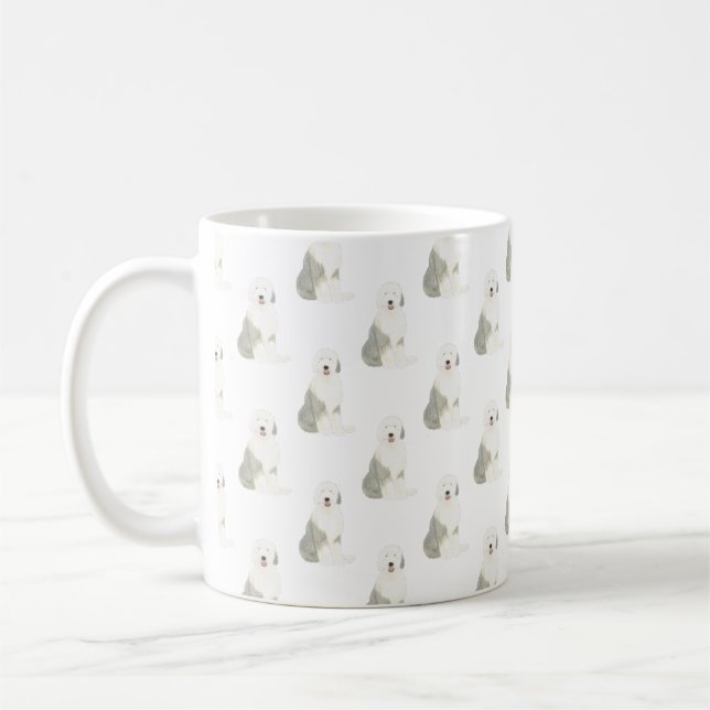 Old English Sheepdog Coffee Mug (Left)