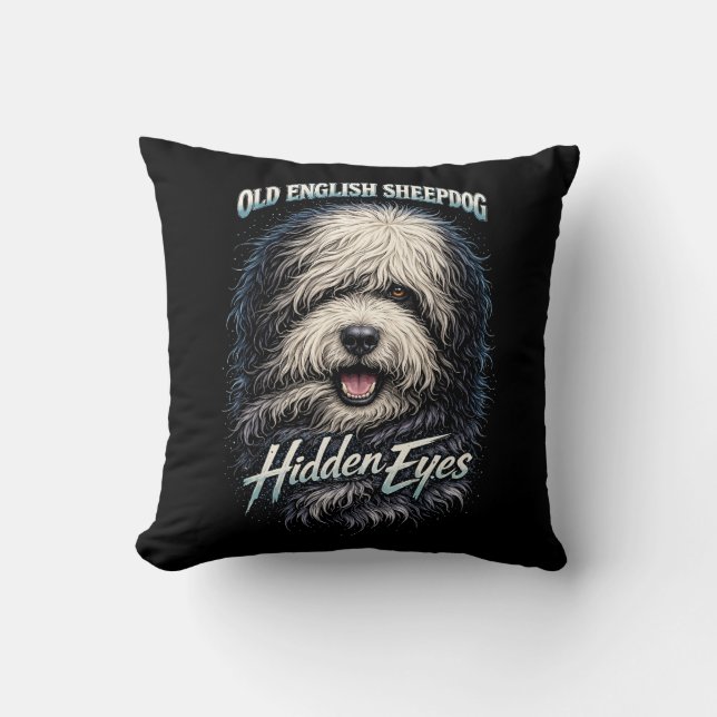 Old English Sheepdog Cushion (Front)