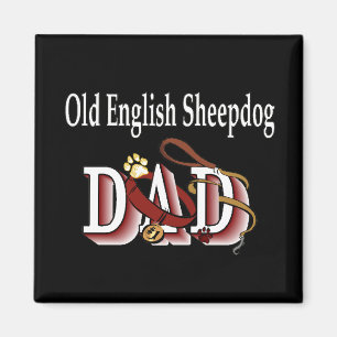 old english SHEEPDOG dad Magnet