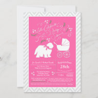 Old English Sheepdog Dog Baby Shower Girl Pink