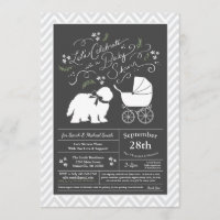 Old English Sheepdog Dog Baby Shower Neutral
