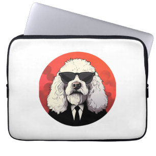 Old English Sheepdog Dog Businessman Laptop Sleeve