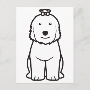 Old English Sheepdog Dog Cartoon Postcard