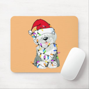 Old English Sheepdog Dog Light Decor Christmas Dog Mouse Mat