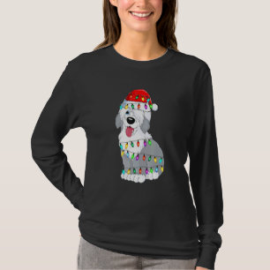 Old English Sheepdog Dog Light Decor Christmas Dog T-Shirt