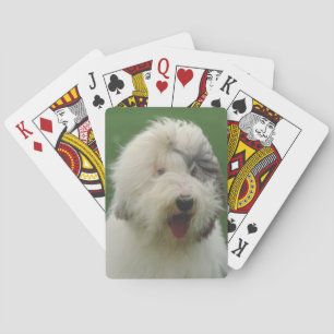 Old English Sheepdog Dog Playing Cards