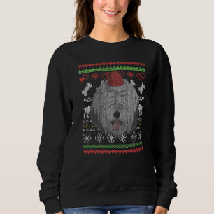Old English Sheepdog Dog Santa Claus Ugly Christma Sweatshirt