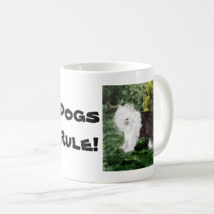 Old English Sheepdog Dogs Rule Custom Coffee Mug