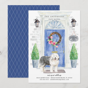 Old English Sheepdog Door Moving Announcement