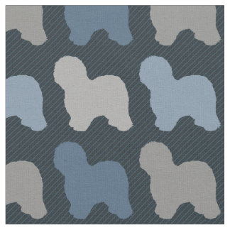 Old English Sheepdog Fabric